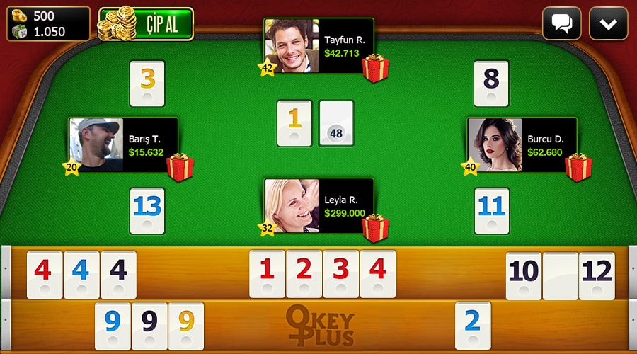 Okey Plus Game Screenshot