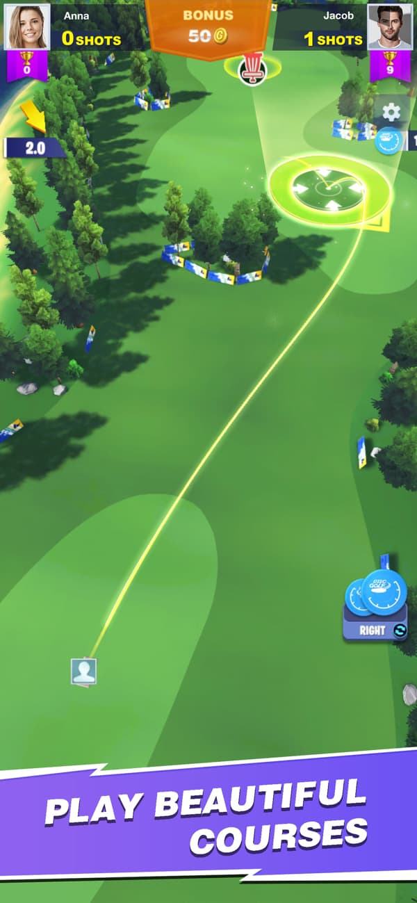 Disc Golf Rival Game Screenshot